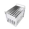 40 Pcs Commercial Ice Cream Stick Molds Stainless Steel Spiral Popsicle Molds, Ice Cream Maker Mold Stick Holder with Lid view 4
