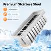 Stainless Steel Popsicle Molds Rack with Wooden Sticks and Bonus Cleaning Brush, Round Head Metal Molds(20) view 3
