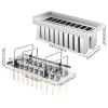 Stainless Steel Popsicle Molds Rack with Wooden Sticks and Bonus Cleaning Brush, Round Head Metal Molds(20) view 4