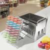 Flat Head Flat Plate Ice Pop Mold,Home/Commercial Ice Lolly Moulds, Ice Cream Mold w/Sticks(30Pcs 85g/0.19lbs Round Head Double Groove) view 2