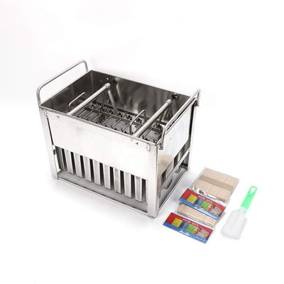 30PCS Stainless Steel Ice Cream Pop Molds Frozen Popsicle Maker Lolly Mould Ice Cream Stick Holder + Cleaning Brush