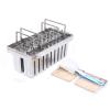 Stainless Steel Ice Lolly Popsicle Molds Kit Ice Pop Lolly Popsicle Ice Cream Stick Holder + Cleaning Brush(20Pcs Style 2) view 4