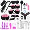 25-Piece Pink Couple Yoga Training Set, Adjustable Nylon Fitness bands for Couples Practice, Soft Indoor Workout Gear view 1