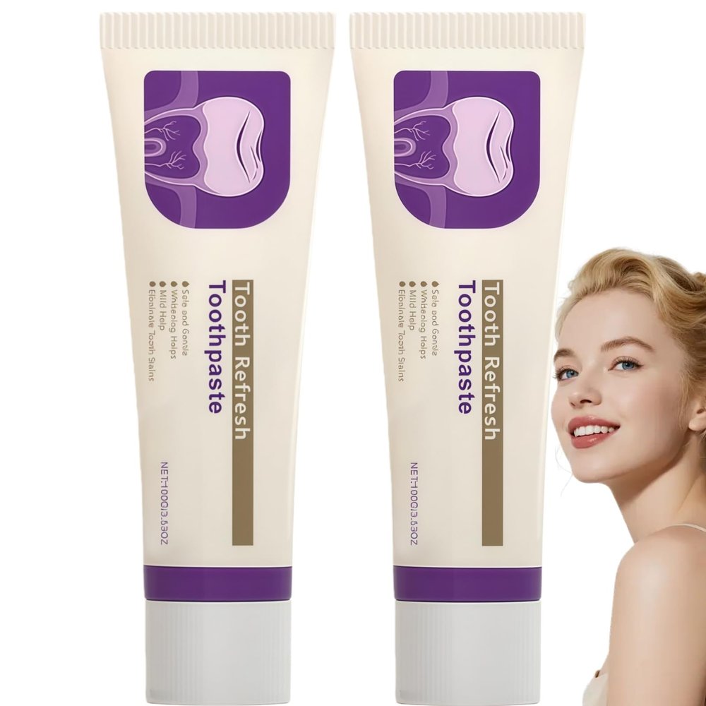 2PCS Nature Gum Repair Toothpaste,Teeth Repair Gel for Sensitive Teeth,Fresh Breath Whitening Toothpaste,Protects Gum Health,Strong Whitening,Repair&Protect Formula,Strengthening Oral Care,Gentle