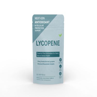 Lycopene 20mg Tomato-Derived Lycopene Softgels High-Purity Plant Antioxidant Complex 60 Softgels Premium Food Supplement UK Made