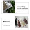 YDJIANCAI 100pcs Silver Transparent Foil Ziplock Bags,Small Clear Plastic Bags, Resealable Zipper Lock Plastic For Kitchen Storage, Jewellery, Small And Sweets(Size:14 * 20cm) view 4