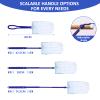 30 Pcs Fluffy Dusters Refills, Disposable Electrostatic Duster with 1 Handle and 1 Dust Magnet Telescopic Pole, Dust Magnet Refill for for Home and Car Cleaning view 3