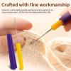 Cashmere Comb, Wool Comb, Pilling Comb for Wool Jumper, Cashmere Comb, Lint Comb, Double-Sided for Sweater, Crochet Hook with Cap, Snag Repair Needles, 60 mm/76 mm, Repair Kit for Wool Jumper (4 view 3