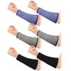 Aboiledy 3 Pairs Arm Protectors Level 5 Arm Burn Protection Sleeve Black & Blue & Gray About 20cm for Thin Skin and Bruising Cut Forearm Sleeve Level 5 Arm Burn Protection Sleeve view 1