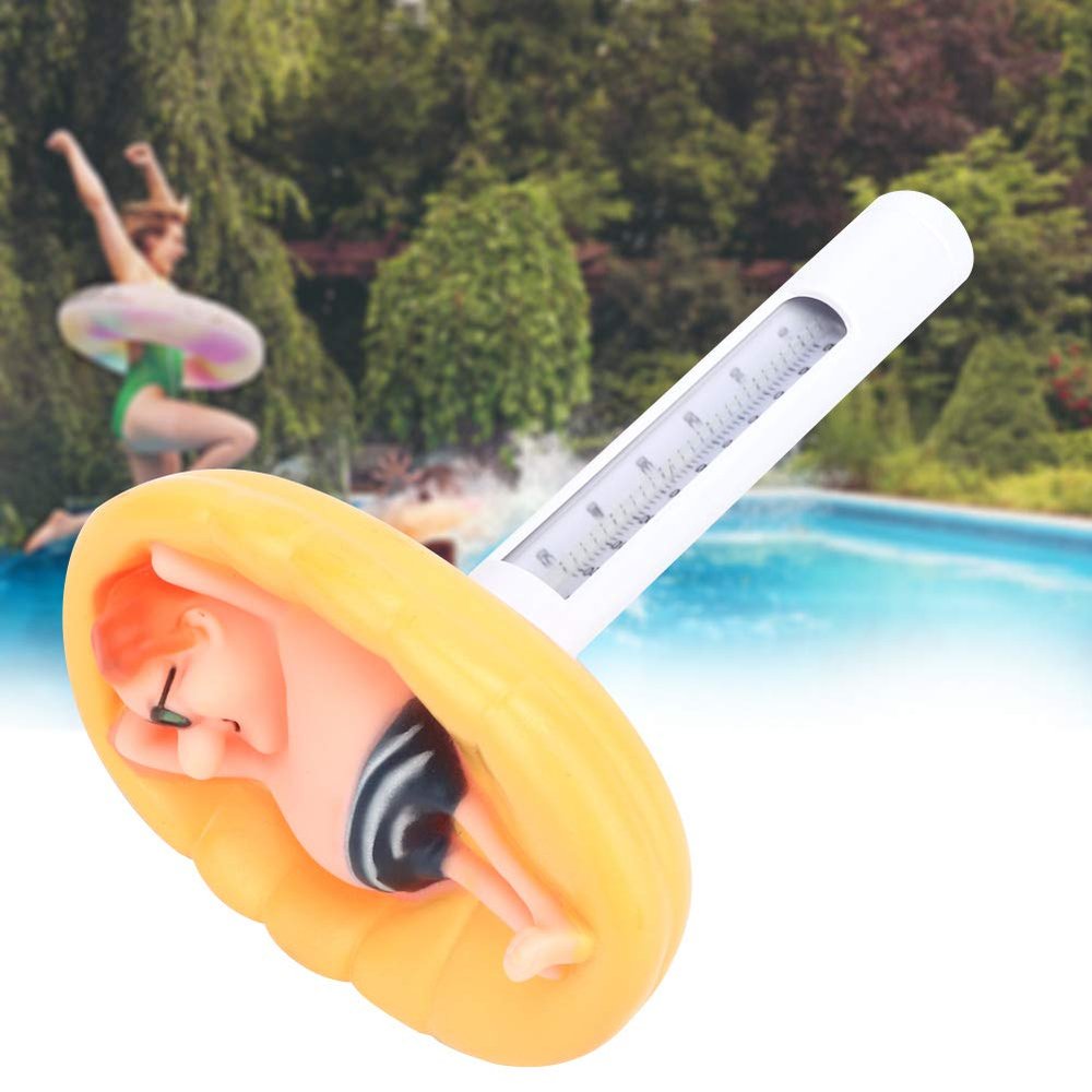 AKLOSIPY Cute Floating Pool Thermometer with Accurate Temperature Meter for Indoor Outdoor Swimming Pools and Spa