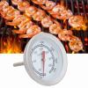 AKLOSIPY 100~700 Stainless Steel BBQ Thermometer Temperature Analog Dial with Double Scale for Grills and Ovens view 3