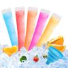 150 Disposable Ice Popsicle Mold Bags, BPA-Free Freezer Tube, Popsicle Mold bags with Zip Seals&Funnel, Summer Homemade DIY Snacks, Yogurt Sticks, Juice & Fruit Smoothies. (150, Transparent) view 1