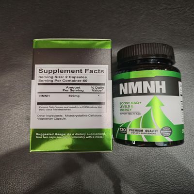 NMN Supplement Alternative-NMNH 500mg Per Serving- for Boost NAD+ Levels, Energy and Concentration, 120 Capsules