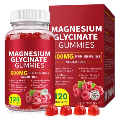 Magnesium Glycinate Gummies,600mg High Absorption Magnesium Supplement for Women,Kids & Adults, 3-in-1 Magnesiums Glycinate Gummies with Malate, Zinc, D3, B6 & Taurine