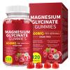 Magnesium Glycinate Gummies,600mg High Absorption Magnesium Supplement for Women,Kids & Adults, 3-in-1 Magnesiums Glycinate Gummies with Malate, Zinc, D3, B6 & Taurine view 1