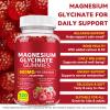 Magnesium Glycinate Gummies,600mg High Absorption Magnesium Supplement for Women,Kids & Adults, 3-in-1 Magnesiums Glycinate Gummies with Malate, Zinc, D3, B6 & Taurine view 3