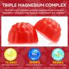 Magnesium Glycinate Gummies,600mg High Absorption Magnesium Supplement for Women,Kids & Adults, 3-in-1 Magnesiums Glycinate Gummies with Malate, Zinc, D3, B6 & Taurine view 4