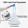 140 Pack Bedside Commode Liners 60 Strong Toilet Bags + 80 Absorbent Pads, Leak-Proof Disposable Potty Chair Liners for Commode, Bedpan & Camping Toilets view 4