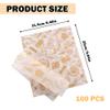 100 PCS Greaseproof Paper Sheets 25 * 21.5cm Baking Wrapping Paper Oil-Proof Food Basket Liners for Sandwich Hamburger Fries Breads Cake Hot Dogs Food Wrapping Packing view 2