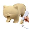Cat Toothpaste Dispenser | Cute Kitten Vomiting Tooth Paste Squeezer | Fun 3D Printed Toothpaste Holder For Bathroom, Shower, Dorm, Home Countertop | Perfect For Kids & Animal Lovers view 1