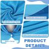 YELARXI Cooling Hoodie Towel, Cooling Towels for Neck and Face Sun Protection Instant Cool Hoodie 2 Pack & Blue/Cobalt Blue-Fitting for(Sport/Camping/Work Out/Hot Weather) view 3