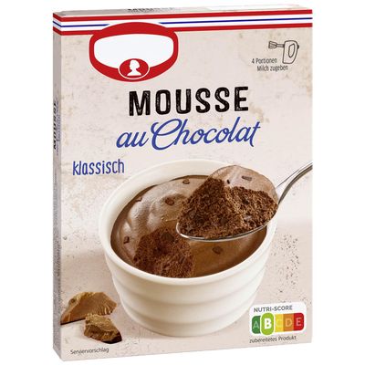 Chocolate mousse dessert mix 100 g, classic whipped mousse powder for easy desserts, imported by DFB