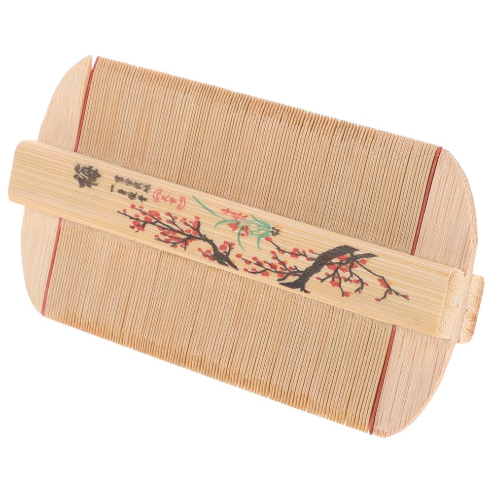 GARVALON Double Sided Bamboo Comb for Thick Hair and Pets with Ultra Fine Tooth Design and Robust Craftsmanship, Vintage Style Dematting Rake Suitable for Dogs, Cats, and Children
