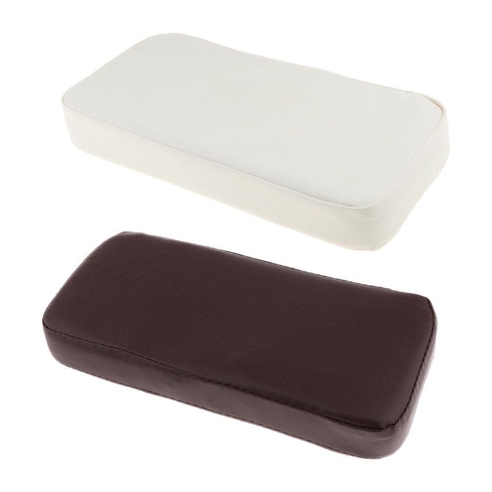2pcs PVC Leather Square Pillow Cushion Massage Bed Table Head Bolster Headrest Pillow