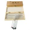Authentic Wooden Box Baijiu Meter Kit Essential Tool for Liquor Testing view 4