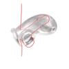 Male White Transparent Elastic Training Sleeve - Daily Exercise Fitness Equipment For Men view 4