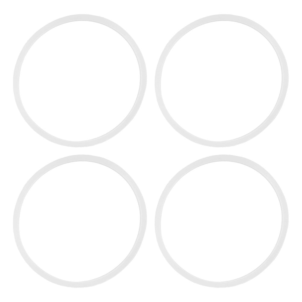 GRIRIW 4pcs Leakproof Silicone Sealing Rings for Lunch Box and Food Container Replacement Precise Fit Airtight Bento Box Gasket for Meal Prep and Transport to Work