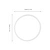GRIRIW 4pcs Leakproof Silicone Sealing Rings for Lunch Box and Food Container Replacement Precise Fit Airtight Bento Box Gasket for Meal Prep and Transport to Work view 2