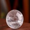 Home Decoration Clear Quartz Crystal Ball, Sphere with Wood Stand,Fengshui Balls Ornaments for Witchcraft and,10cm Gemstone Stone view 3
