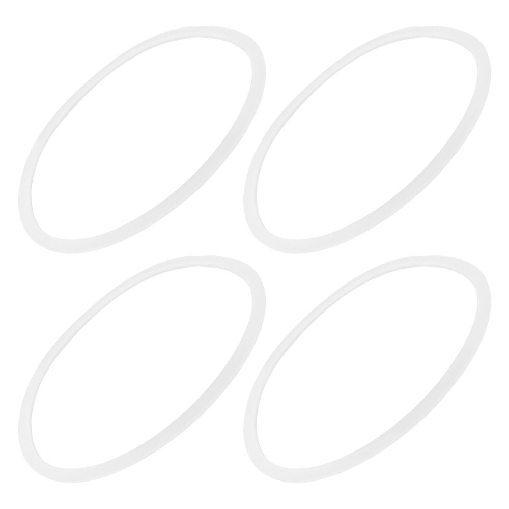Angoily 4pcs Silicone Food Jar Gasket for Bento Box, Leak-Proof Airtight Sealing Ring with Thermal Retention and Tear-Resistance, for Meal Prep and Transport to Work