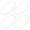Angoily 4pcs Silicone Food Jar Gasket for Bento Box, Leak-Proof Airtight Sealing Ring with Thermal Retention and Tear-Resistance, for Meal Prep and Transport to Work