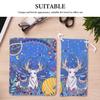 Gatuida Eyeglasses Cleaning Kit Suede Cloth and Drawstring Pouch Reindeer Pattern for Holiday Travel Portable Glasses Cleaner and Case view 3