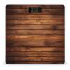 Brown Wooden Bathroom Scale Weight Scale for Body Weight,Highly Accurate Digital Weighing Machine Clear LED Display Digital Bathroom Body Scale 400lb/182kg view 1