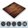 Brown Wooden Bathroom Scale Weight Scale for Body Weight,Highly Accurate Digital Weighing Machine Clear LED Display Digital Bathroom Body Scale 400lb/182kg view 3