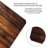 Brown Wooden Bathroom Scale Weight Scale for Body Weight,Highly Accurate Digital Weighing Machine Clear LED Display Digital Bathroom Body Scale 400lb/182kg view 4