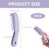 2-in-1 Thinning Comb Cutting Tool Dual-Sided Styling Razor for Split Ends, Flyaways & Layer Trimming Lightweight Hairdressing Trimmer for Women (Purple) view 2