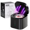 50KHZ Ultrasonic Retainer Cleaner, 3/5/8 Minutes Timer, Retainer & Aligner Cleaner Machine for Dentures, Mouthguards, Toothbrush Heads, Jewelry - Compact Portable Design, Low Noise (Black) view 1