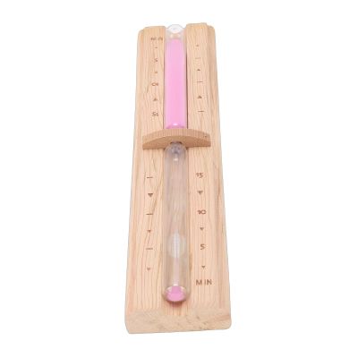 ASHATA 15 Minute Sauna Sand Timer, Rotating Wooden Sauna Hourglass, Clear Scales Explosion Proof, Wall Mounted, for Steam Room Bathroom (Wood Color)