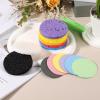 sourcing map 20Pcs Cellulose Sponges, Round Kitchen Clean Sponges, Green view 4