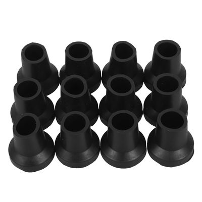 ARTSEWPLY 12pcs Elderly Cane Foot Pads Caliber Heavy Duty Rubber Tips Non-Slip Walking Cane End Caps Replacement Crutch Tips for Outdoor Use