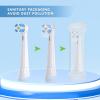 8 Pack Replacement Toothbrush Heads Compatible with Oral-B iO 3/4/5/6/7/8/9/10 Series Ultimate Clean Electric Toothbrush,for Oral-B iO Electric Toothbrush (White, M) view 3