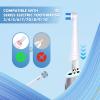 8 Pack Replacement Toothbrush Heads Compatible with Oral-B iO 3/4/5/6/7/8/9/10 Series Ultimate Clean Electric Toothbrush,for Oral-B iO Electric Toothbrush (Black+White, M) view 2