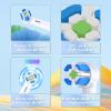 8 Pack Replacement Toothbrush Heads Compatible with Oral-B iO 3/4/5/6/7/8/9/10 Series Ultimate Clean Electric Toothbrush,for Oral-B iO Electric Toothbrush (Black+White, M) view 4