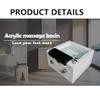 Portable Foot Spa Bath with Adjustable Pedal, Massage Function, LED Lights, Hot/Cold Water, Automatic Drain for Relaxation and Foot Care view 4