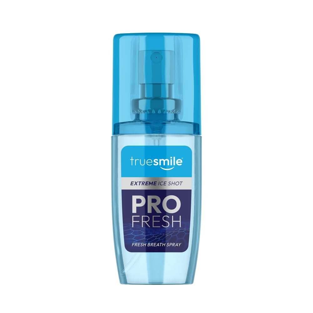 Truesmile Pro Fresh Extreme Ice Shot Fresh Breath Spray, 30ml, Oral Care Solution for Bad Breath and Dry Mouth Relief, Instant Freshness Formula