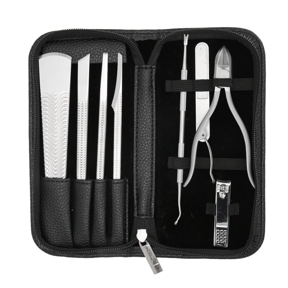 8Pcs Pedicure Knife Set, Stainless Steel Foot Callus Remover Tools Kit, Professional Dead Skin Remover with Wide Blade Knife, Strip Knife, Scraping Knife, for Nail Art, Beauty Salo